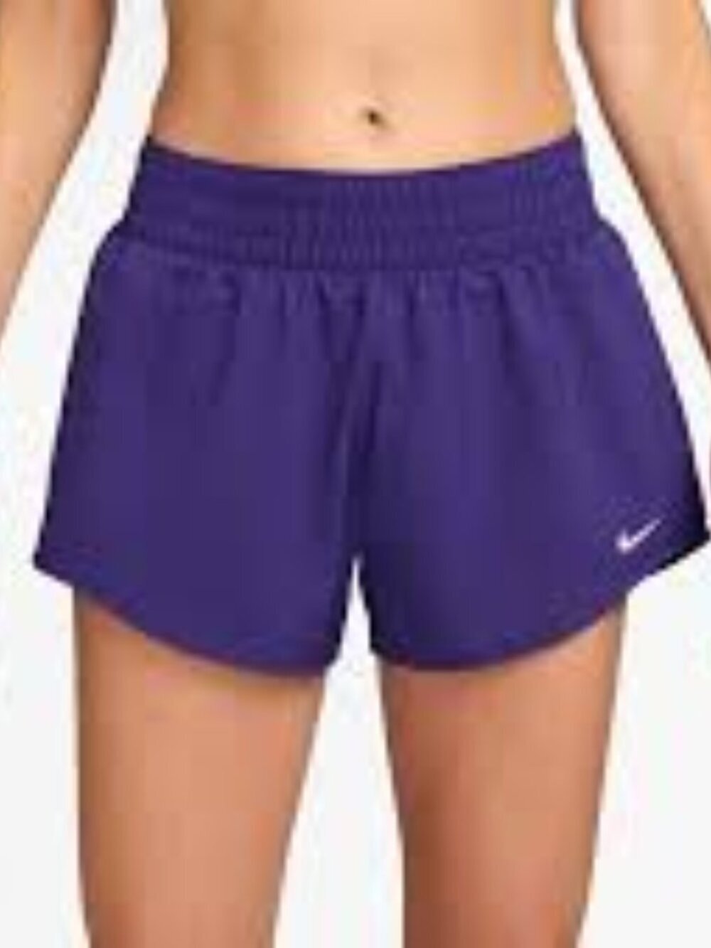 Nike Women's One Dri-FIT Mid Rise 3" Purple Running Shorts Size XS Activewear